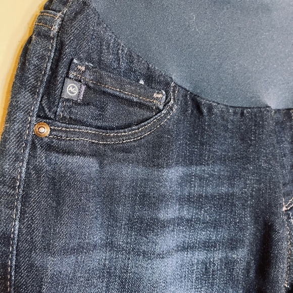 Maternity Pregnancy AG Adriano Goldschmied Dark Blue Jeans - Picture 2 of 12